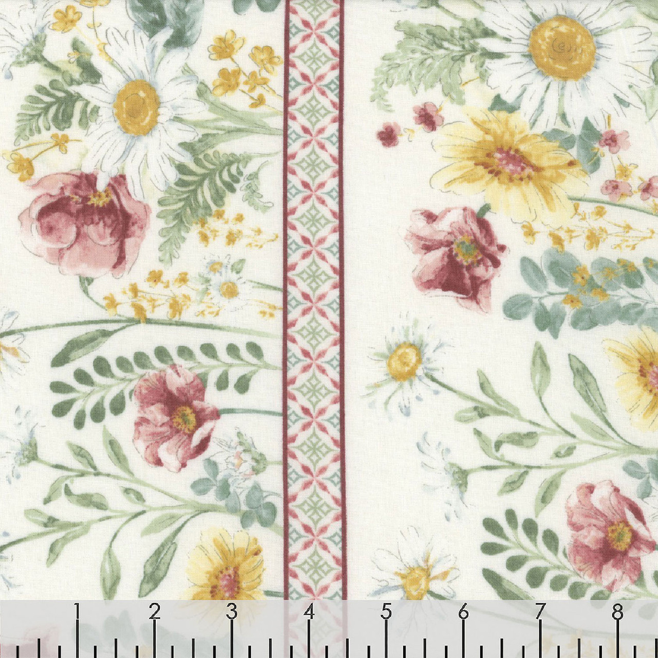 Wilmington Prints Fabrics Daisy Days Beth Grove Repeating Floral